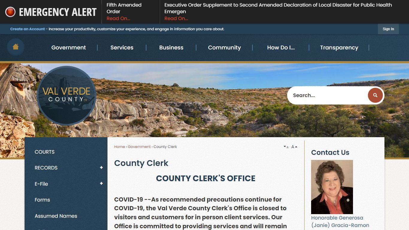 County Clerk | Val Verde County, TX